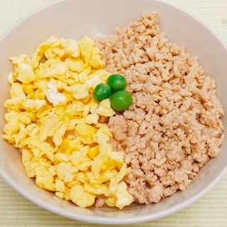 フライパン1つで作る！簡単！ニ色丼♪